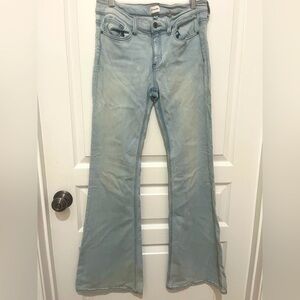 Sneak peek flare jeans